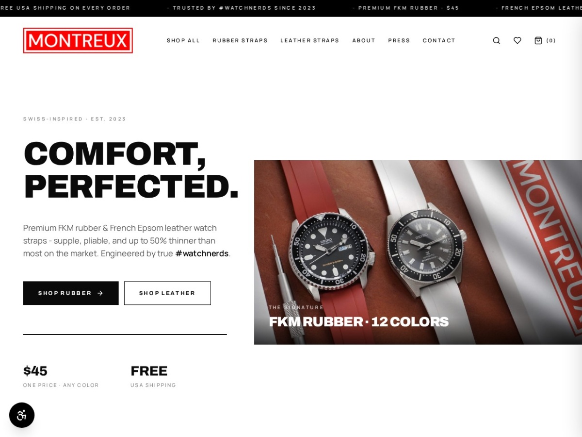 MONTREUX Straps: Launching a Luxury Watch Accessory E-Commerce Brand