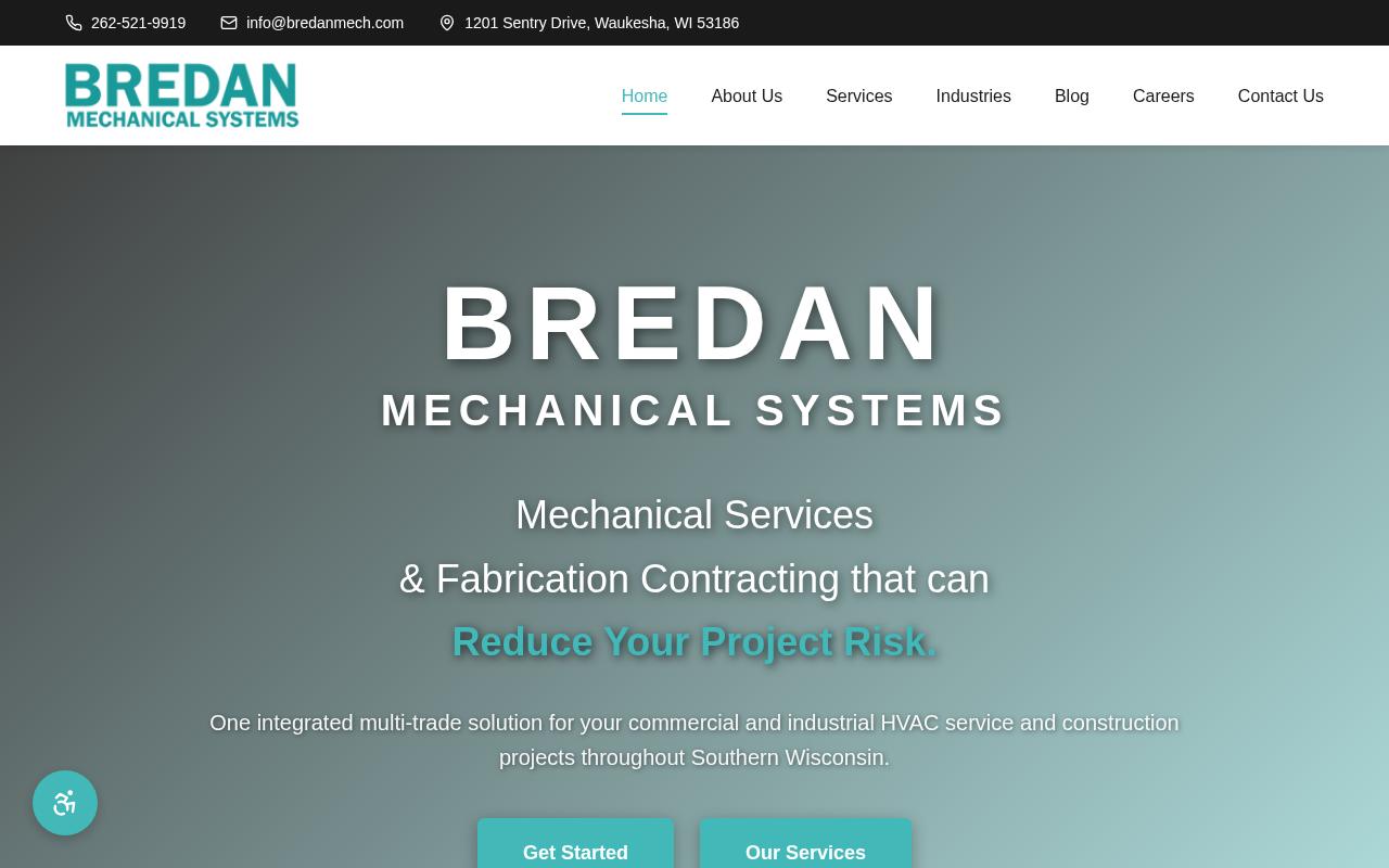 Bredan Mechanical - website preview