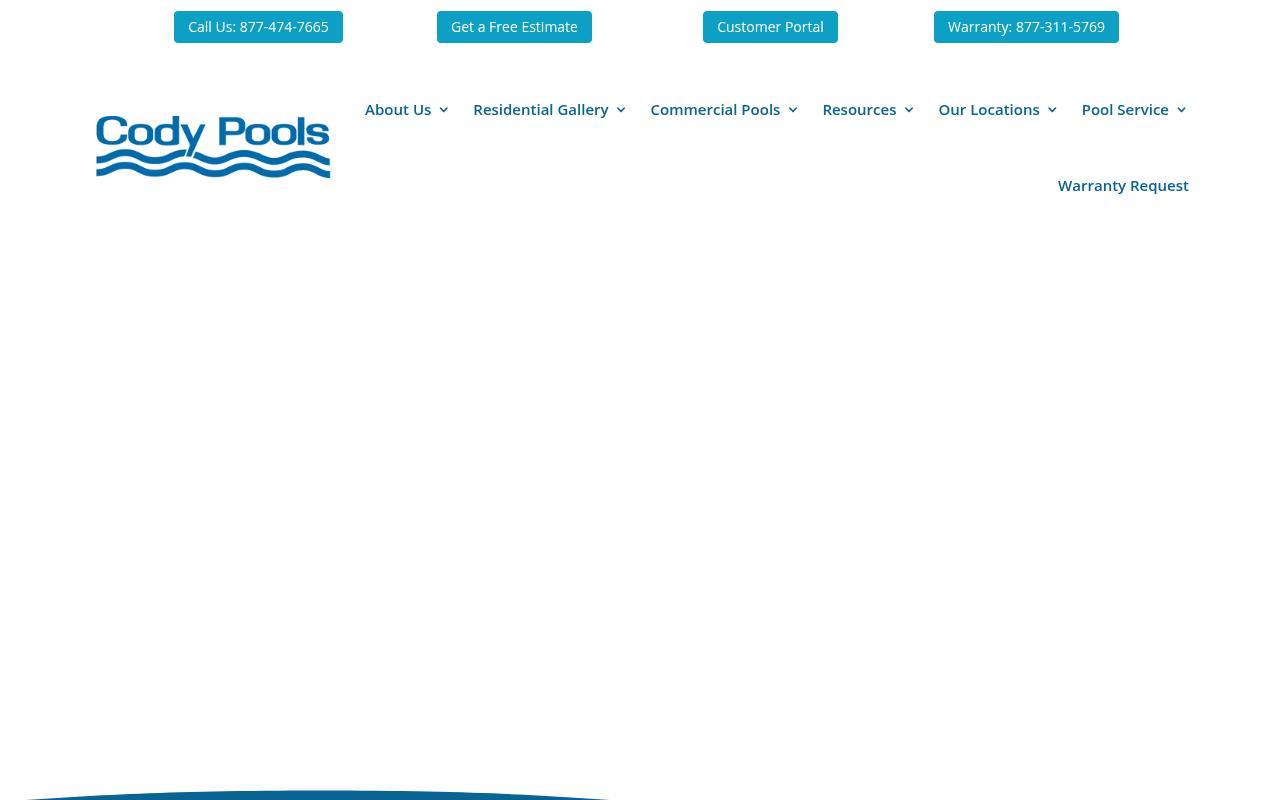 Cody Pools - website preview