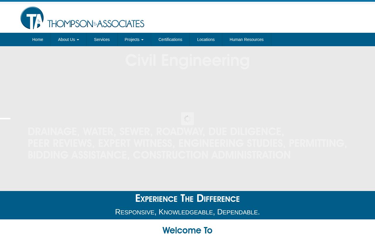 Thompson Inc - website preview