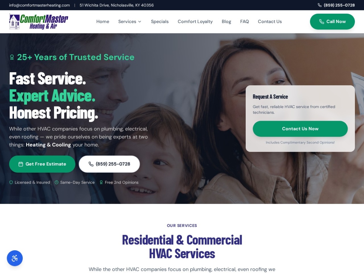 ComfortMaster Heating: HVAC Marketing That Fills the Schedule Year-Round