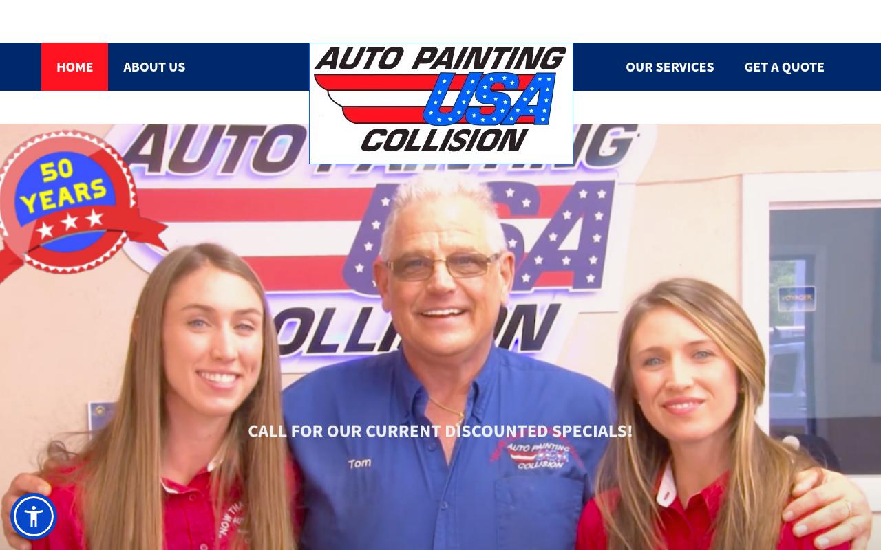 Auto Painting USA - website preview