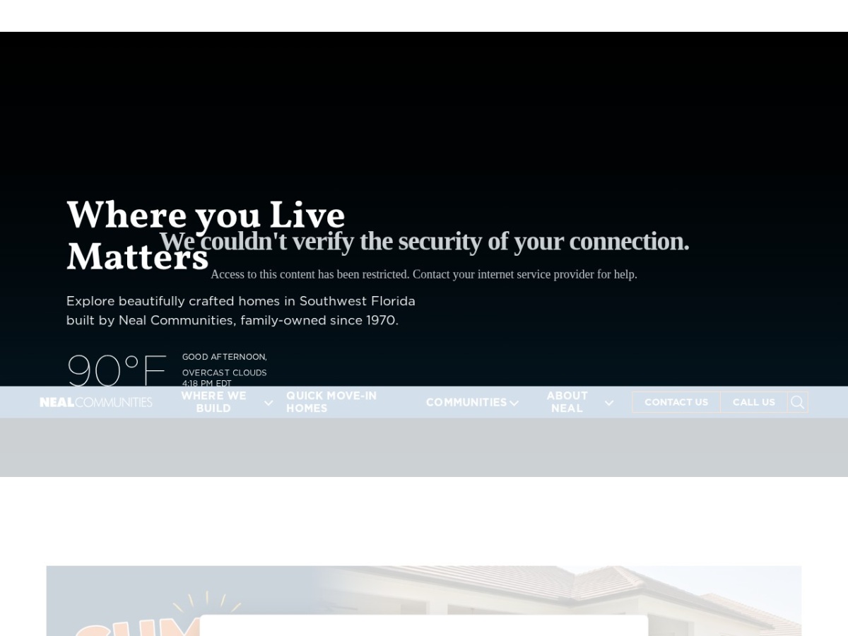 Neal Communities: Elevating Florida's Premier Home Builder Online